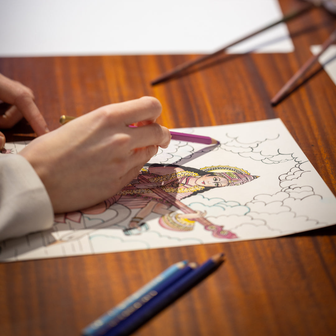 PAINTING MEDITATION - SARASWATI DEVI