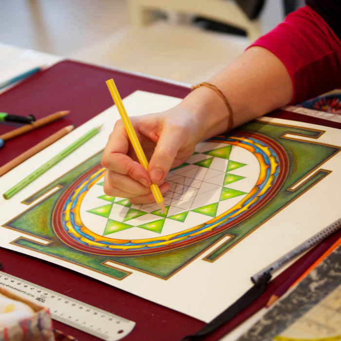 SRI YANTRA DRAWING AND PAINTING MEDITATION IN-DEPTH