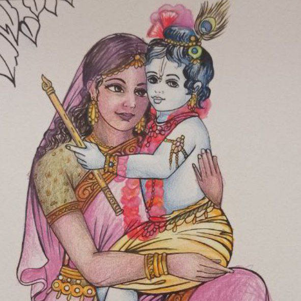 PAINTING MEDITATION - LORD KRISHNA