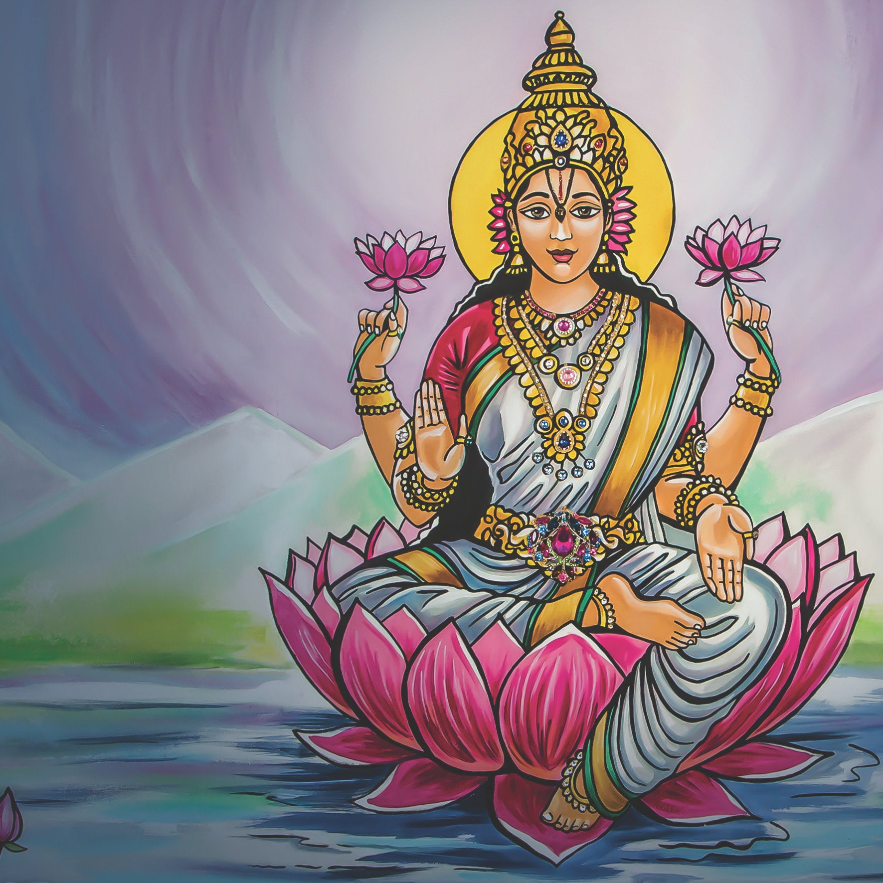 PAINTING MEDITATION - MAHA LAKSHMI